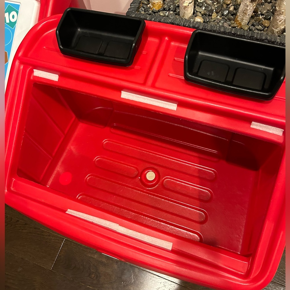 Last ONE 🧸✨🎈RED Step 2 kids Toy Storage bin Organizer HEAVY DUTY + Art trays - Picture 9 of 14